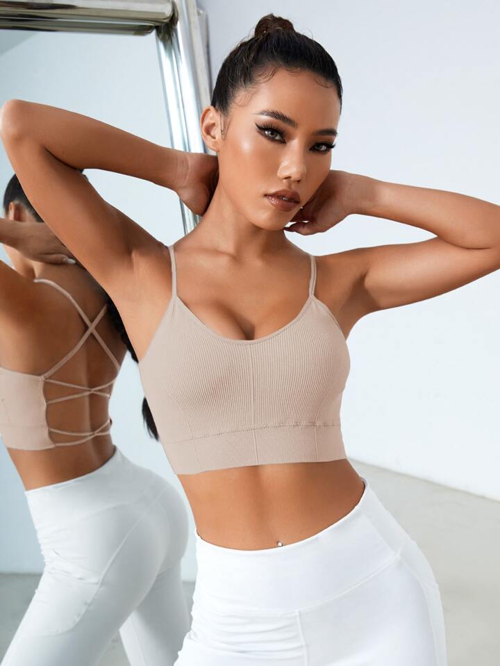 Crisscross Back Sports Bra