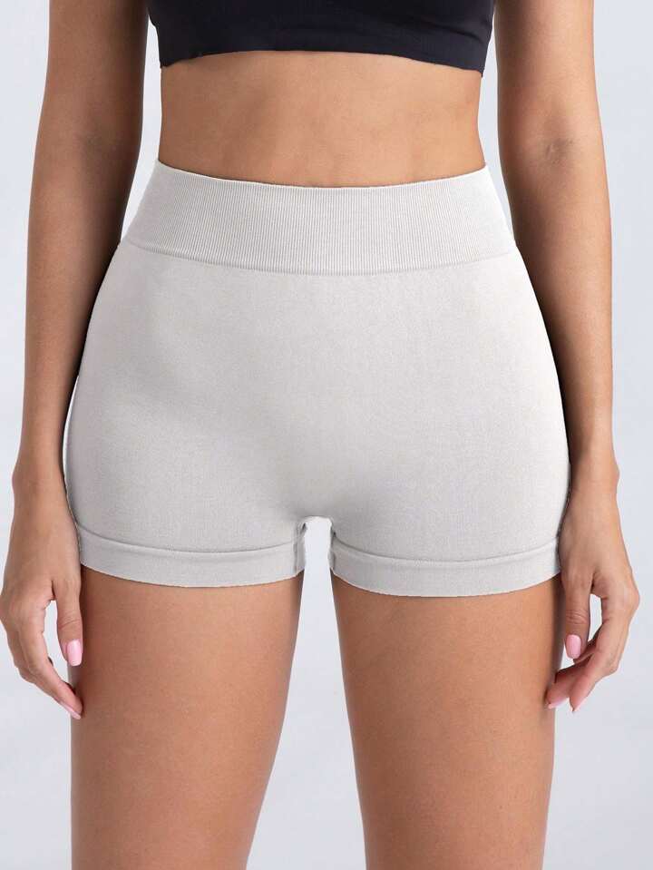 Women's Seamless Yoga Shorts, High Waist, Stretchy & Butt Lifting