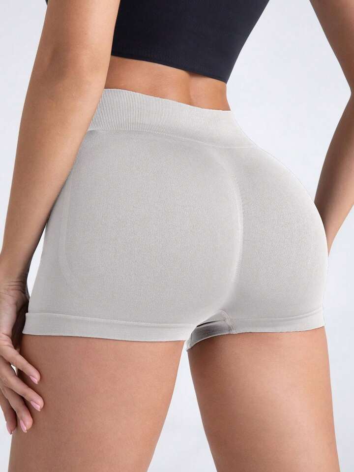 Women's Seamless Yoga Shorts, High Waist, Stretchy & Butt Lifting