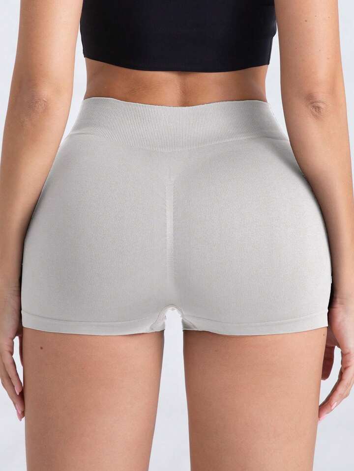 Women's Seamless Yoga Shorts, High Waist, Stretchy & Butt Lifting